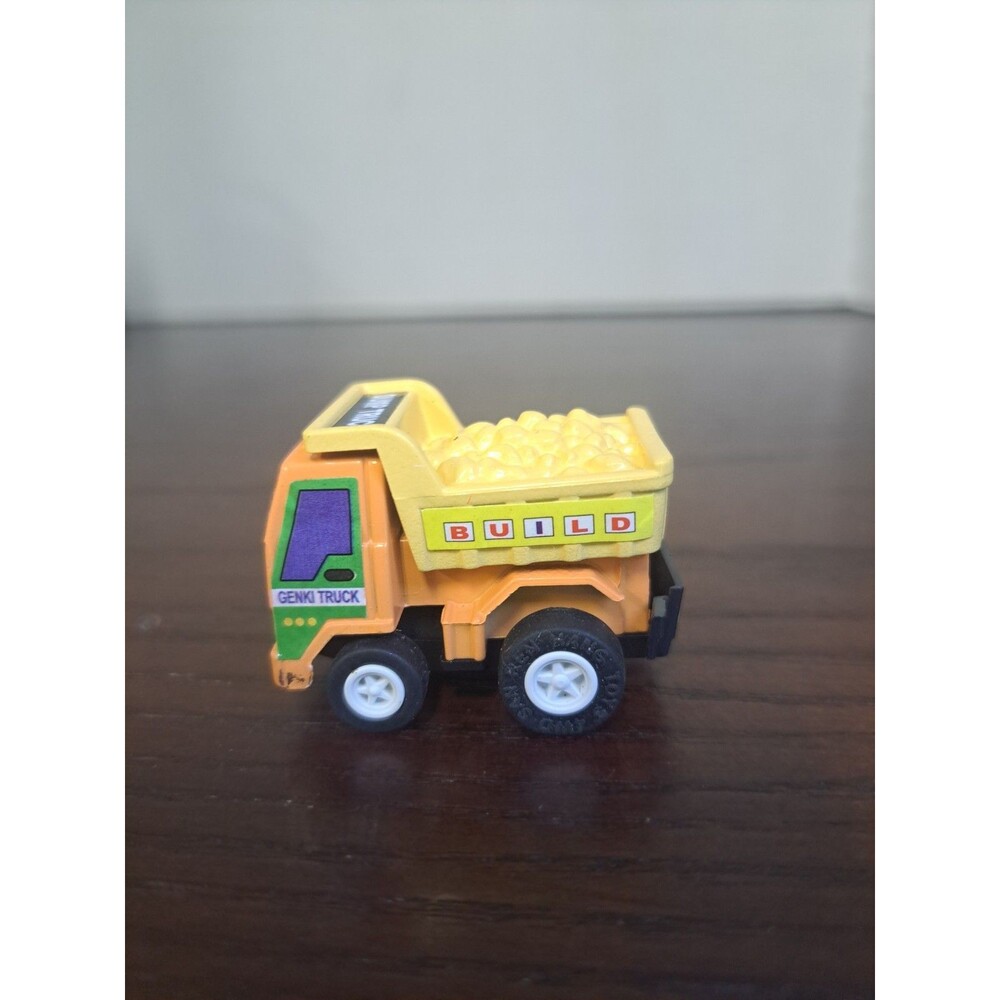 Vintage San Ren Hang Dump Truck Pull Back Racer